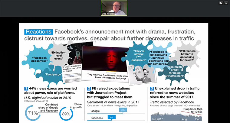 Grzegorz Piechota addressed the Facebook News Feed changes and what publishers can do about them.