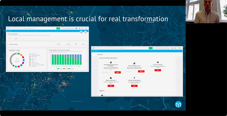 Thomas Sundgren explains the training and management tool used by Mittmedia.