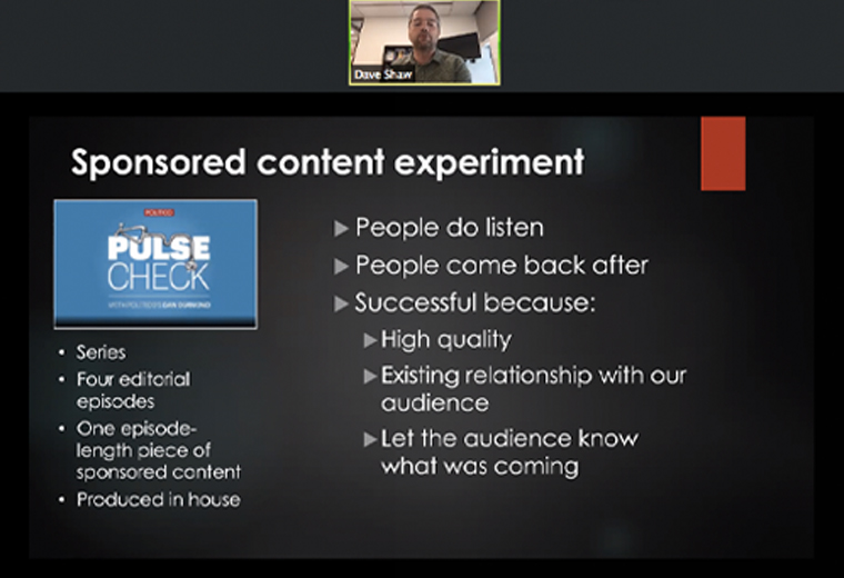 Sponsored content must be high quality, built on trust, and expected.