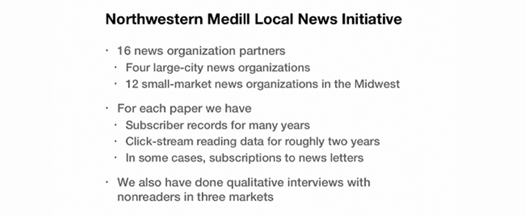 The Northwestern research looked at 16 news organisations that shared their reader data.