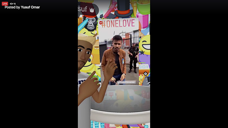 Yusuf Omar reported on the Ariana Grande OneLove concert, and subsequent attack, using Stories.