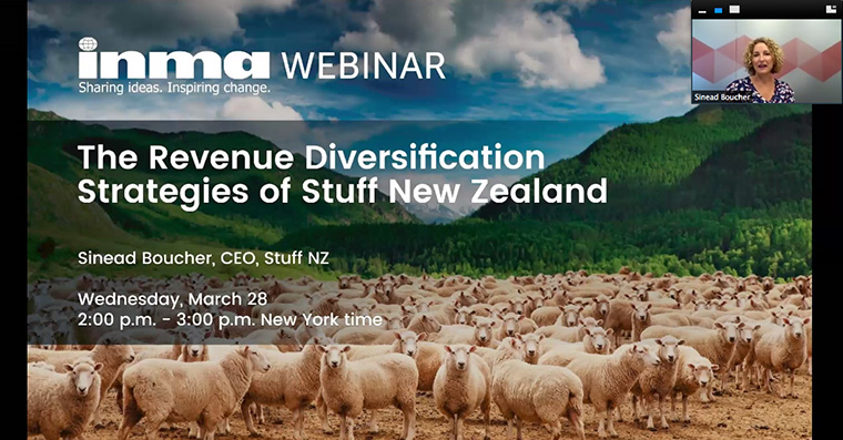 Sinead Boucher outlines the revenue diversification strategy of Stuff New Zealand.