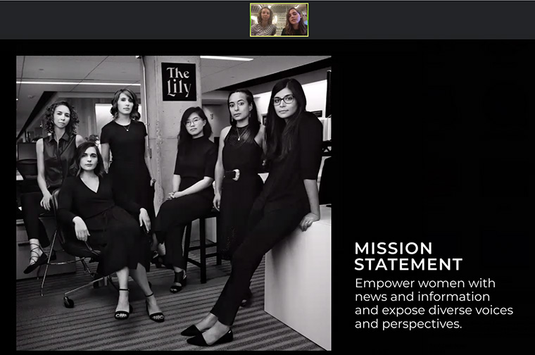 The Team Lily photograph was styled after the Time Magazine Person of the Year 2017 shoot.