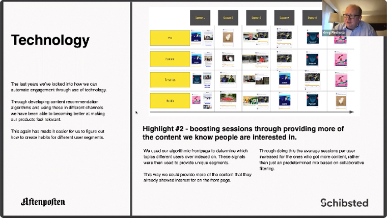 The use of technology allows Aftenposten to automate reader personalisation.