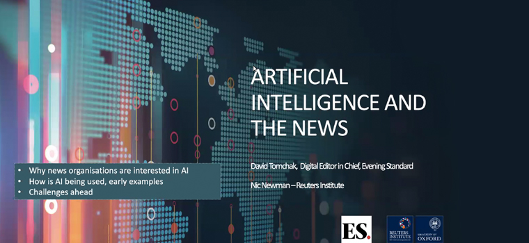 A Webinar for INMA members presented by the London Evening Standard shed insight into how media companies can commercialise Artificial Intelligence.