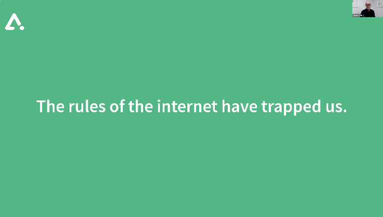 The rules of the Internet have trapped media into a smaller role.