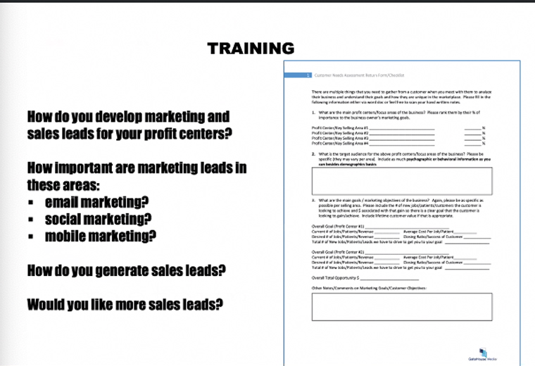 Sales staff training on how to effectively market promotions is vital.