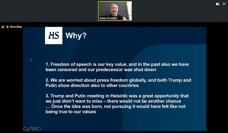 Freedom of speech is a key value at Helsingin Sanomat, and this campaign demonstrated this value in action.