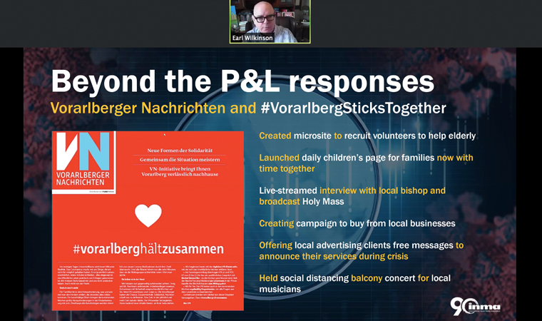 Vorarlberger Nachrichten created the hashtag #vorarlbergstickstogether for community services around the epidemic.