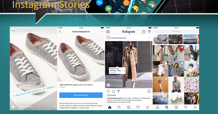 Instagram Stories and shopping in the app are both growing in popularity.