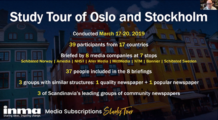 Recap of the INMA Study Tour held in Oslo and Stockholm in March 2019.