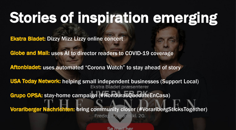 Stories of inspiration from news publishers around the world can give other publishers a boost.