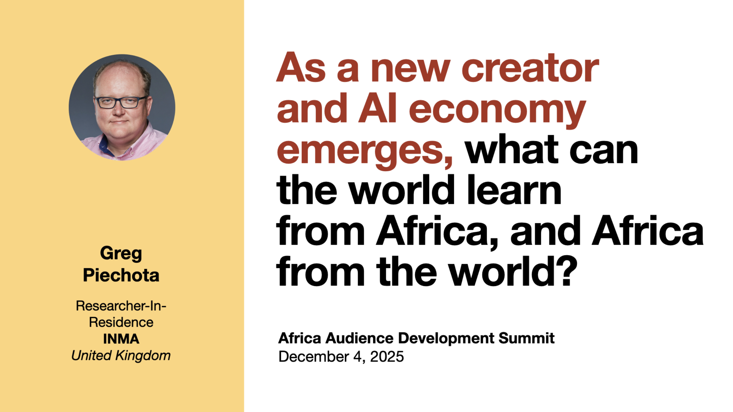 Bridging innovations from Africa and the world