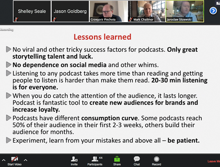 One of the key lessons TOK learned was that good storytelling is key.