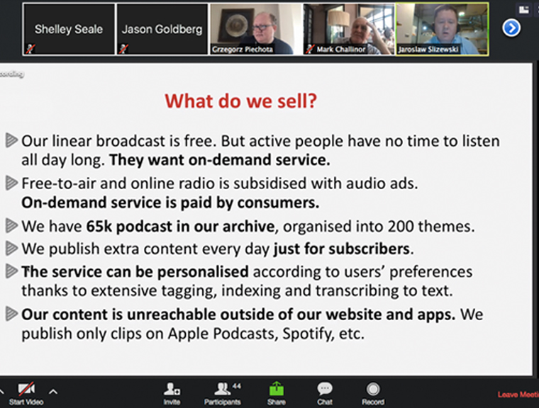 TOK FM in Poland offers three tiers of bundled product subscriptions, including on-demand audio.