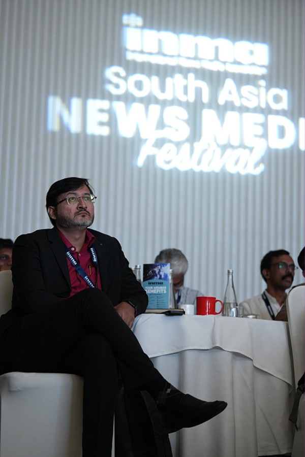 A delegate in the audience at the 2026 festival