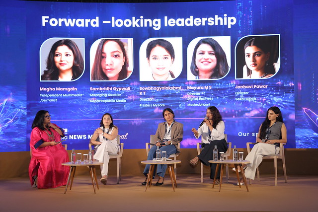 Panel on stage at the 2026 INMA South Asia News Media Festival